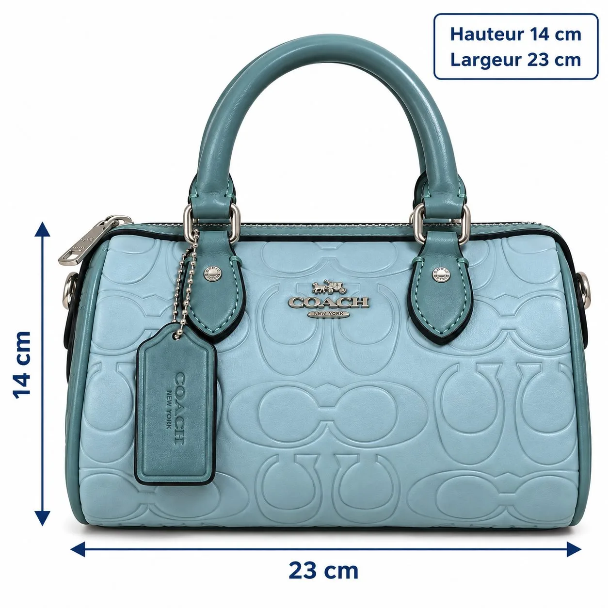 Petit sac à main COACH bleu clair