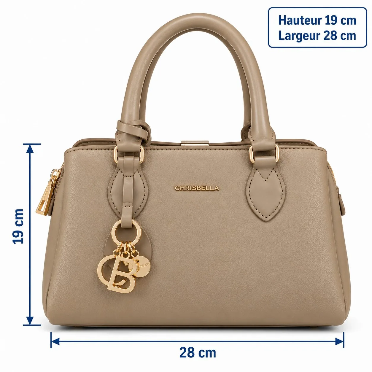 Sac à main Chrisbella blanc cassé