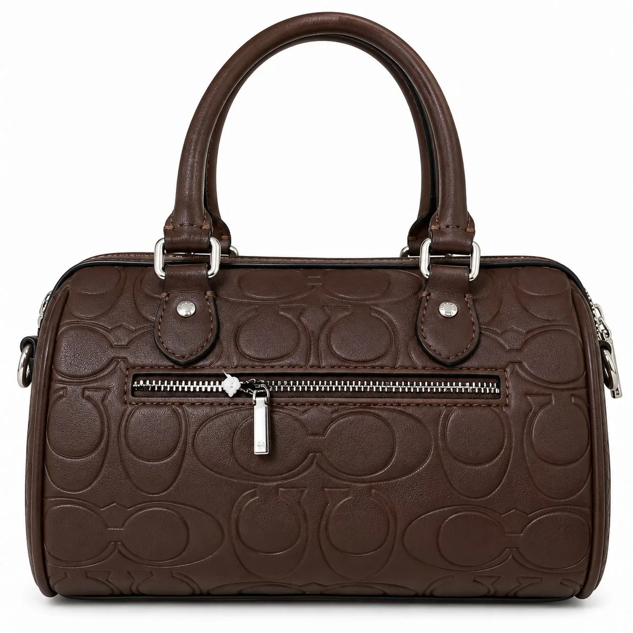 Petit sac à main COACH marron foncé