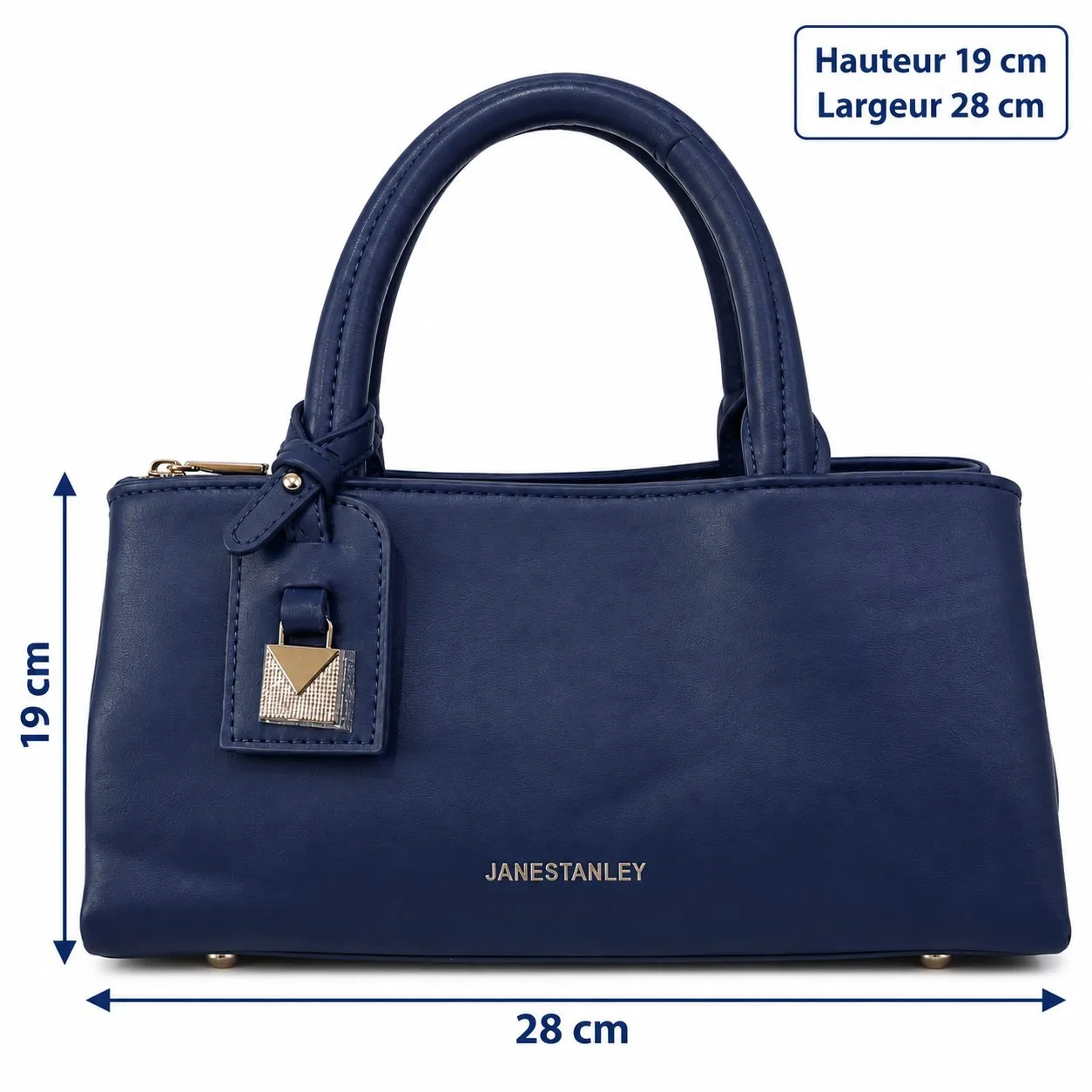 Sac à main Janestanley bleu marine