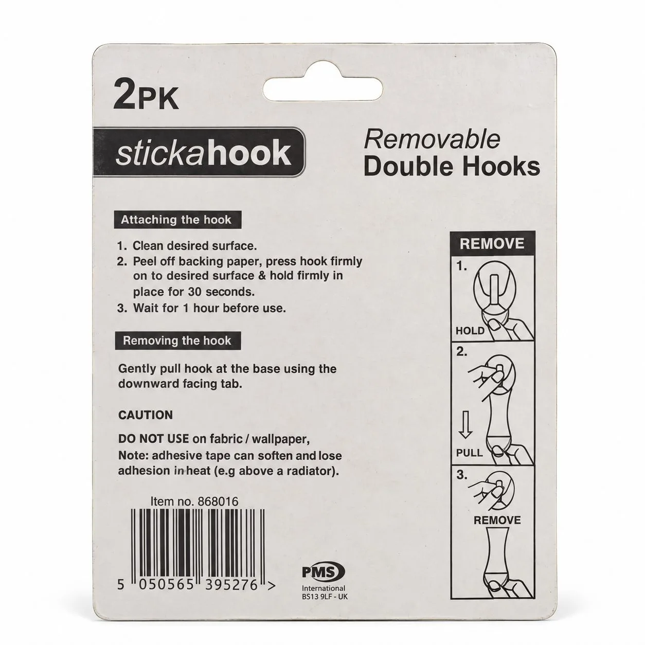 Crochets adhésifs doubles Stickahook 2 pièces