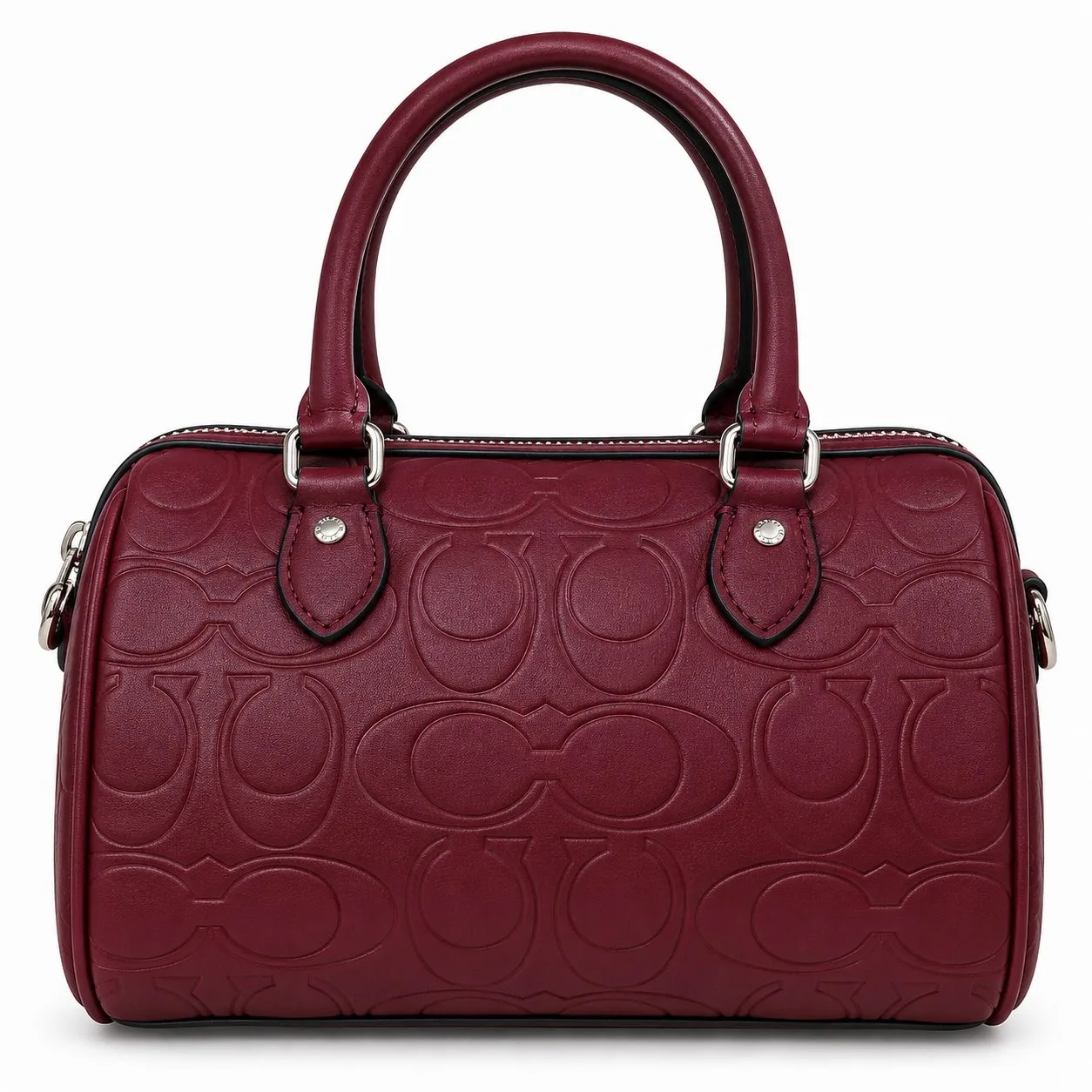 Petit sac à main COACH rouge bordeaux