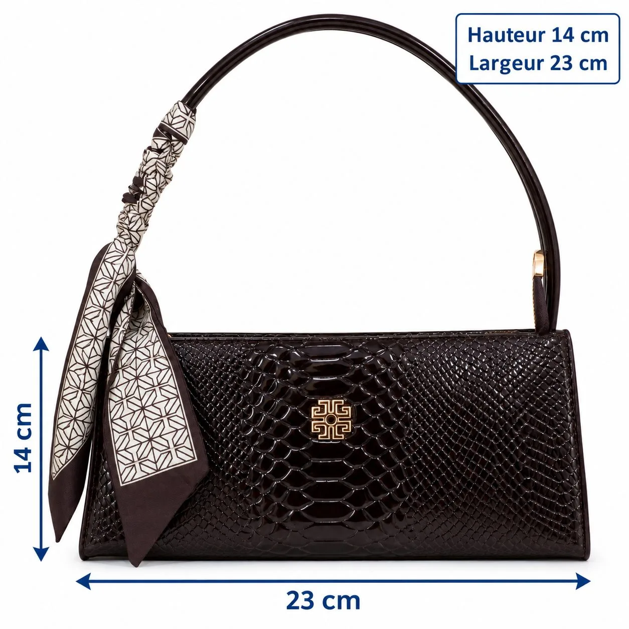 Sac à main Janestanley marron foncé