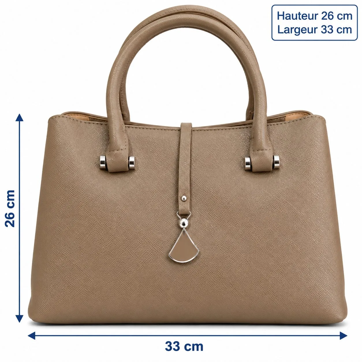 Sac à main Kaki Grande taille