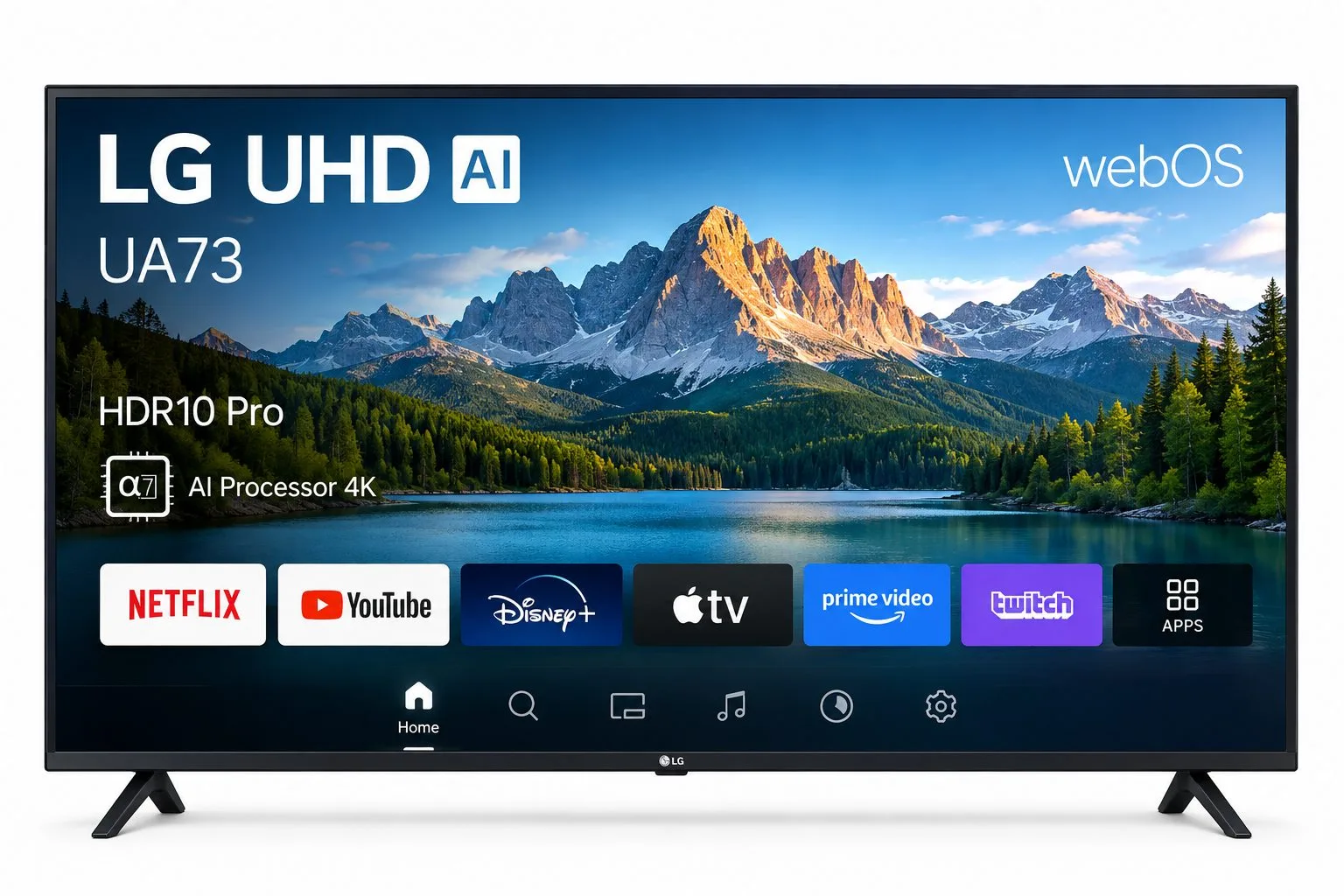 Smart TV LG UHD AI UA73 45 pouces