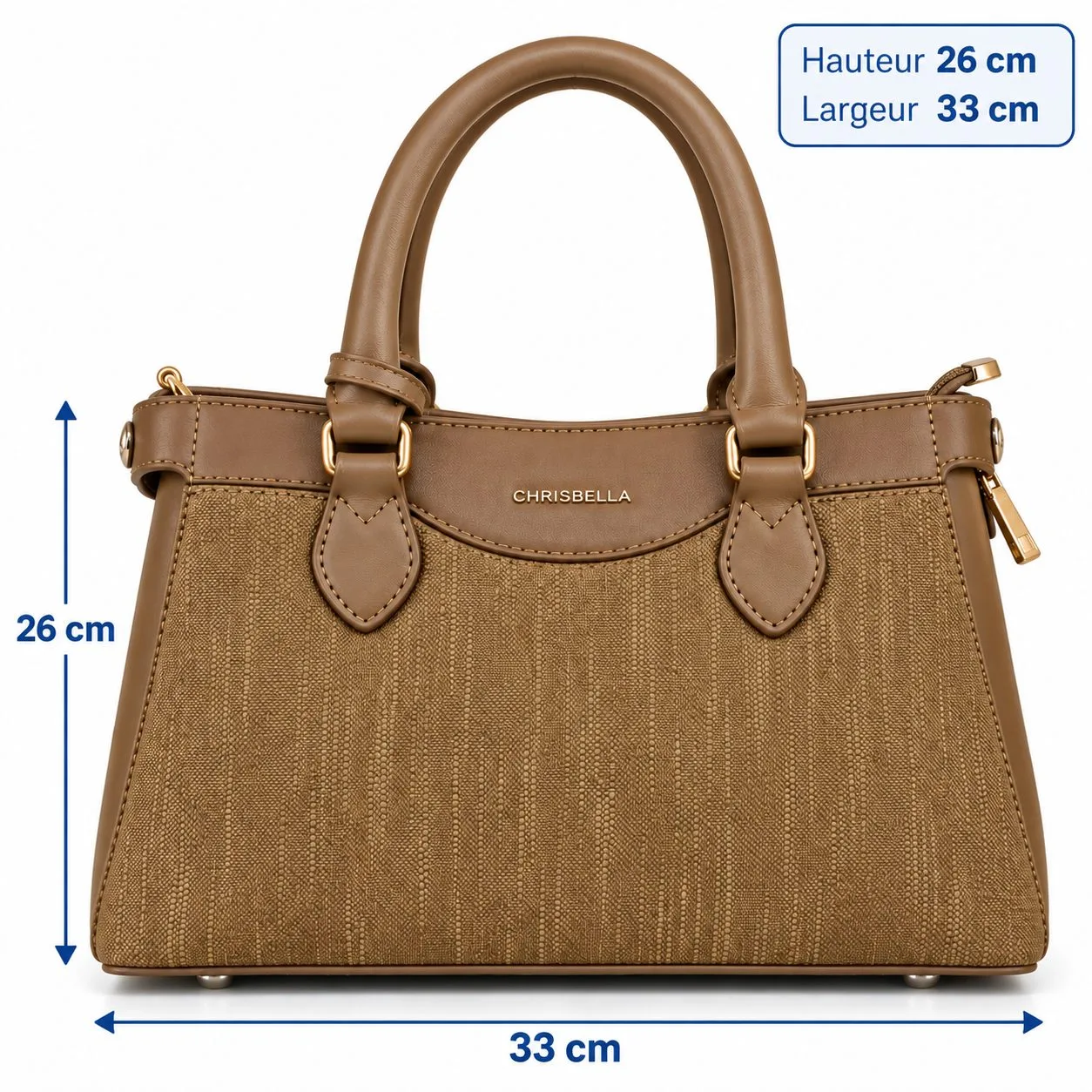 Sac à main Chrisbella marron clair