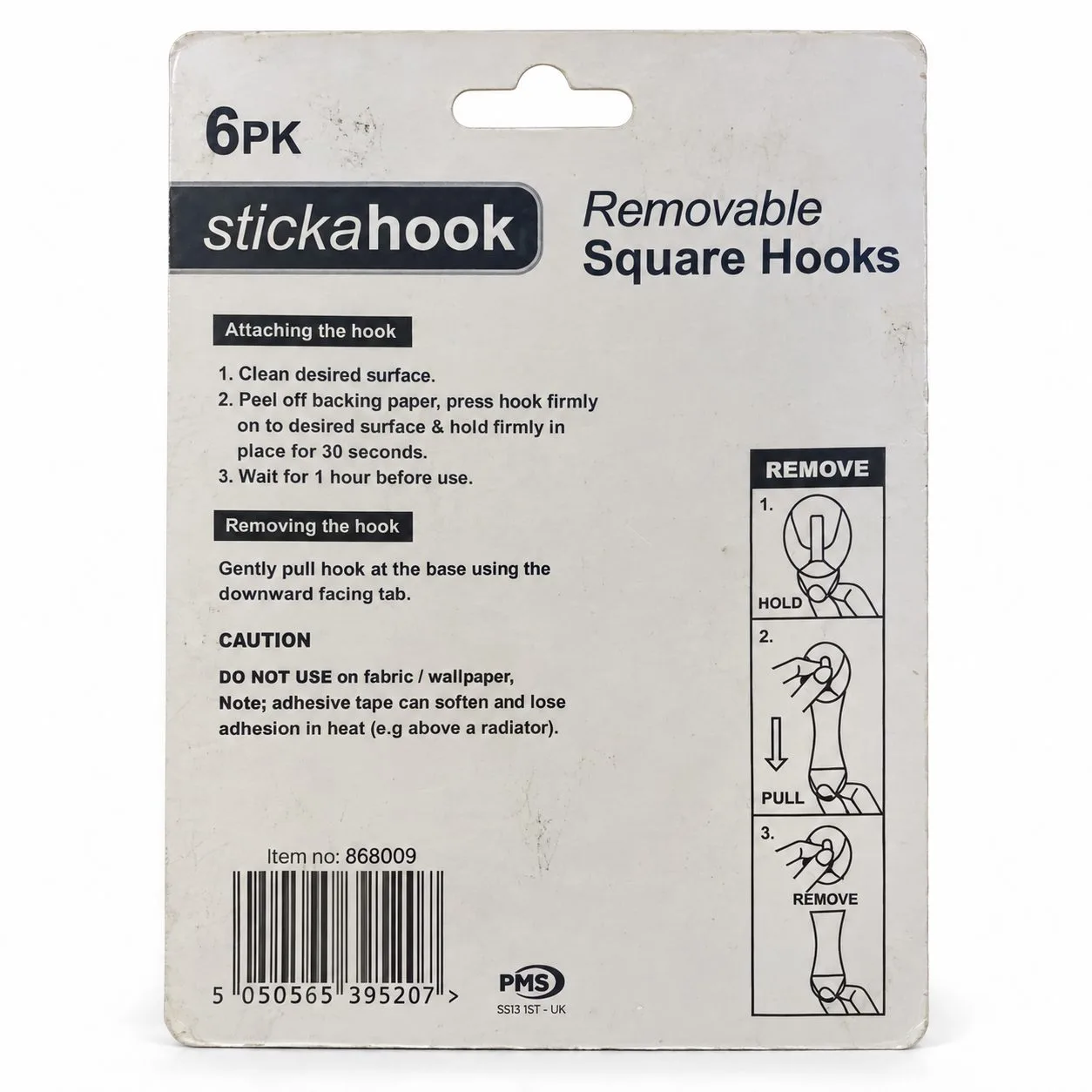 Crochets adhésifs Stickahook 6 pièces