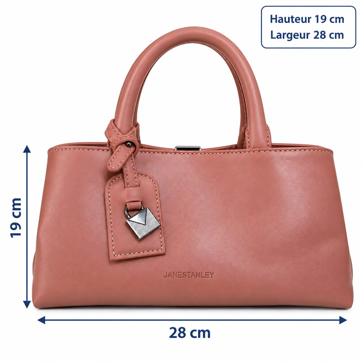 Sac à main Janestanley rose poudré