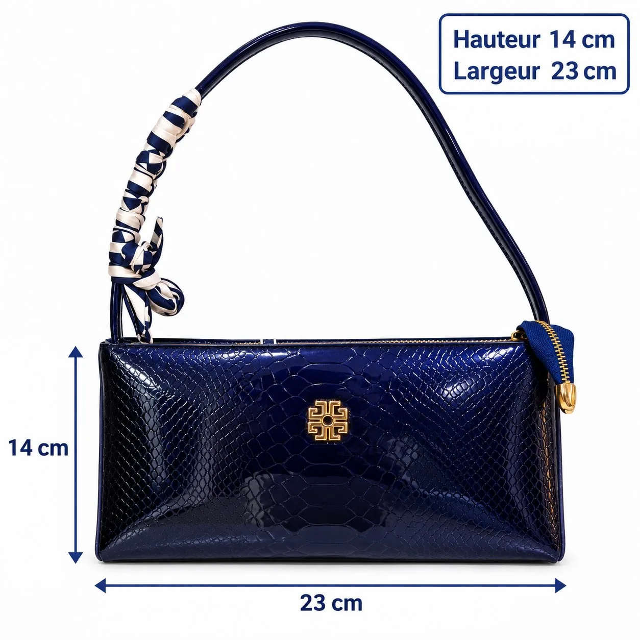Sac à main Janestanley bleu nuit