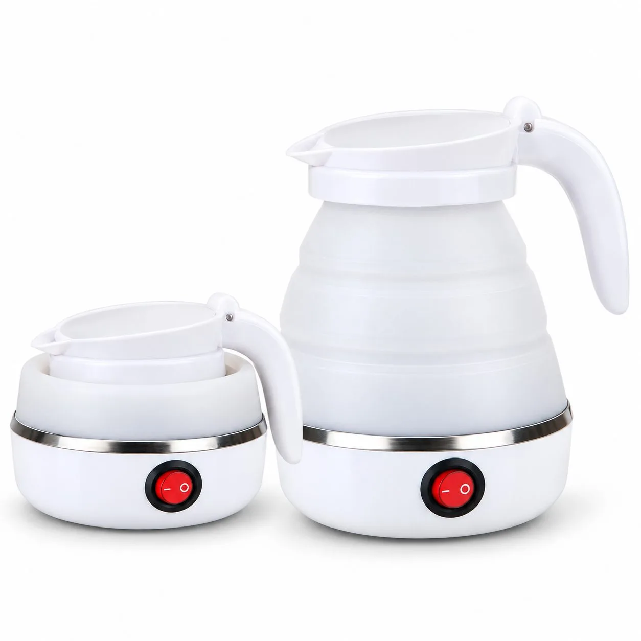 Bouilloire de voyage pliable silicone
