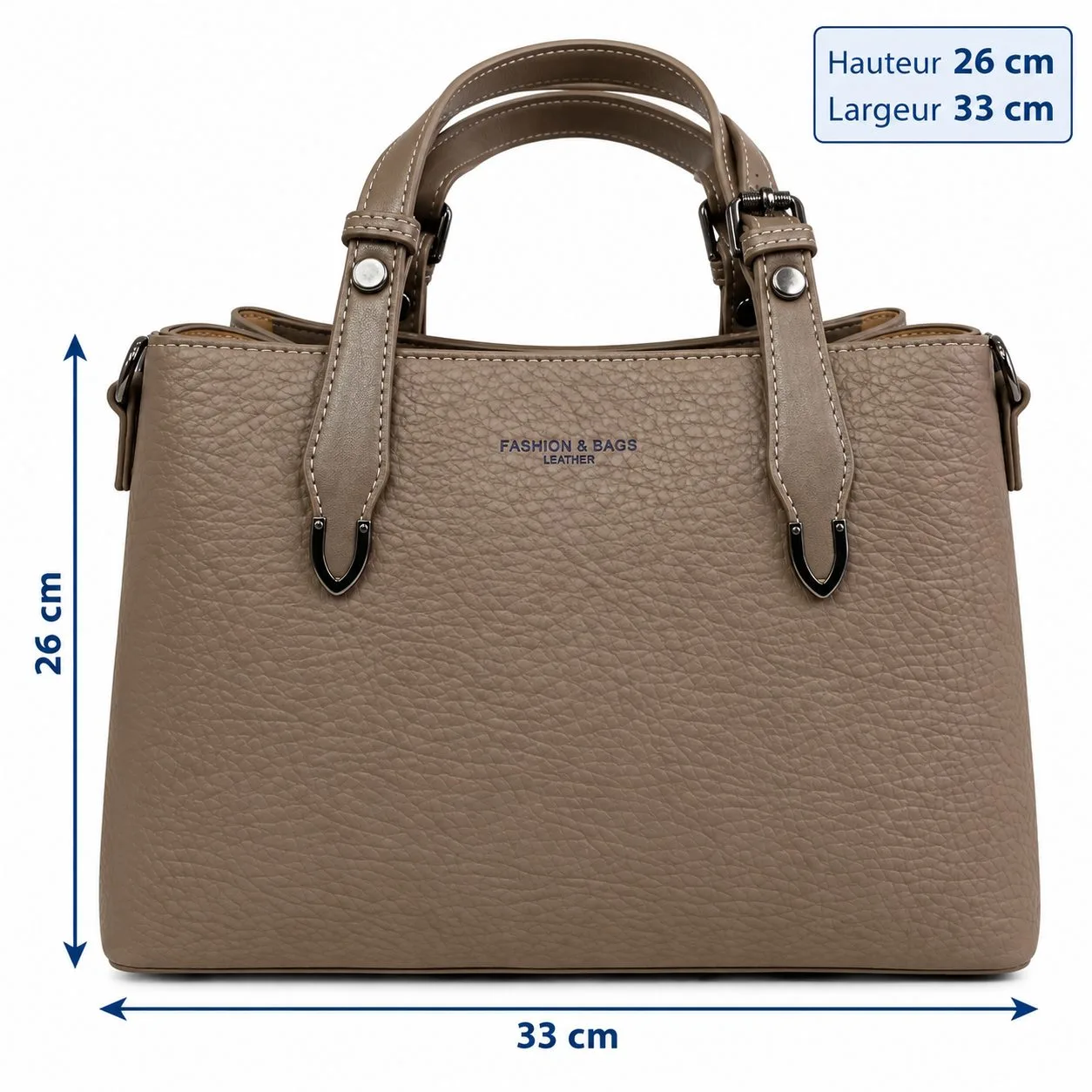 Sac à main FASHION & BAGS LEATHER — grande taille